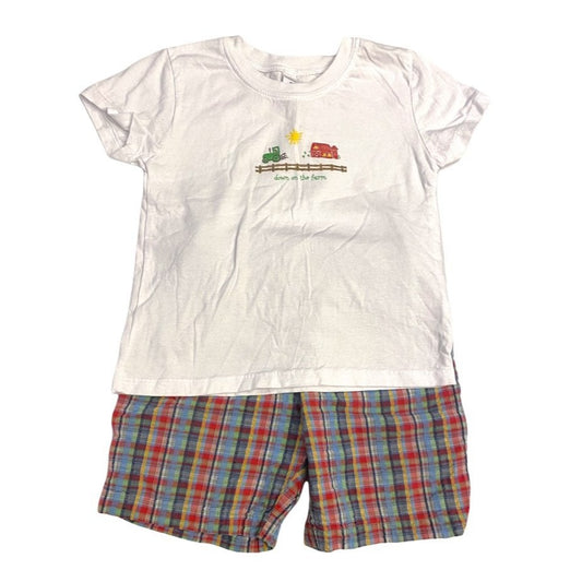 Size 4 farm shorts set