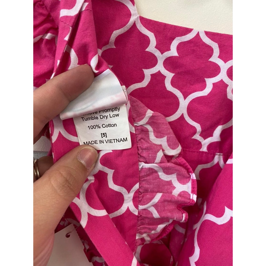 Size 5 pink ruffle dress
