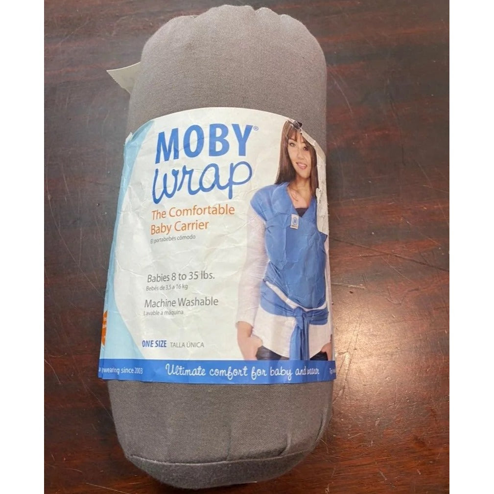 Moby wrap gray baby carrier