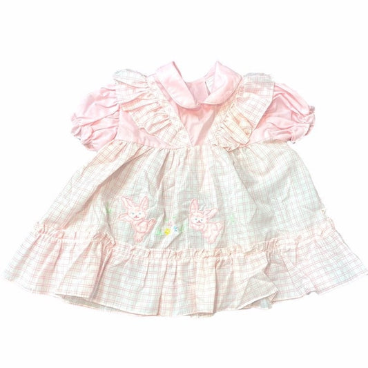 Vintage pinafore baby girls dress