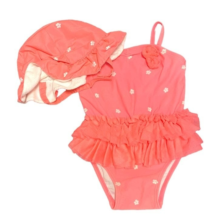 6-12 months Old Navy Swimsuit & hat bundle