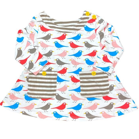 2/3 long sleeve birds dress