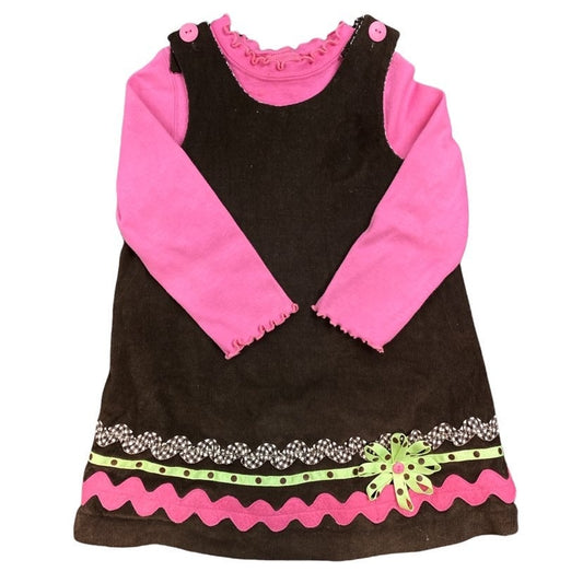 4T winter Peaches n cream Dress