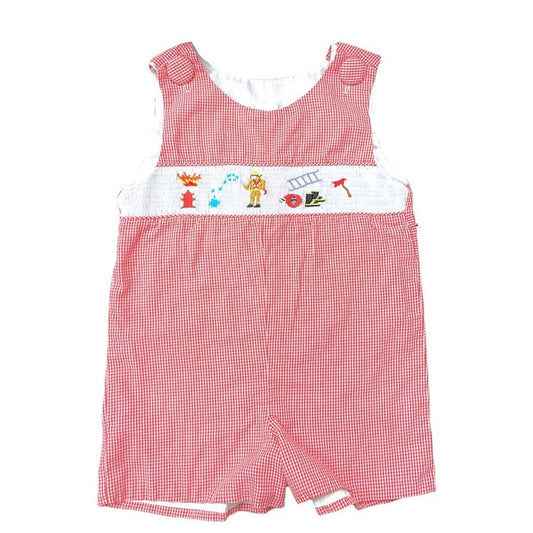 24 months smocked fireman jonjon