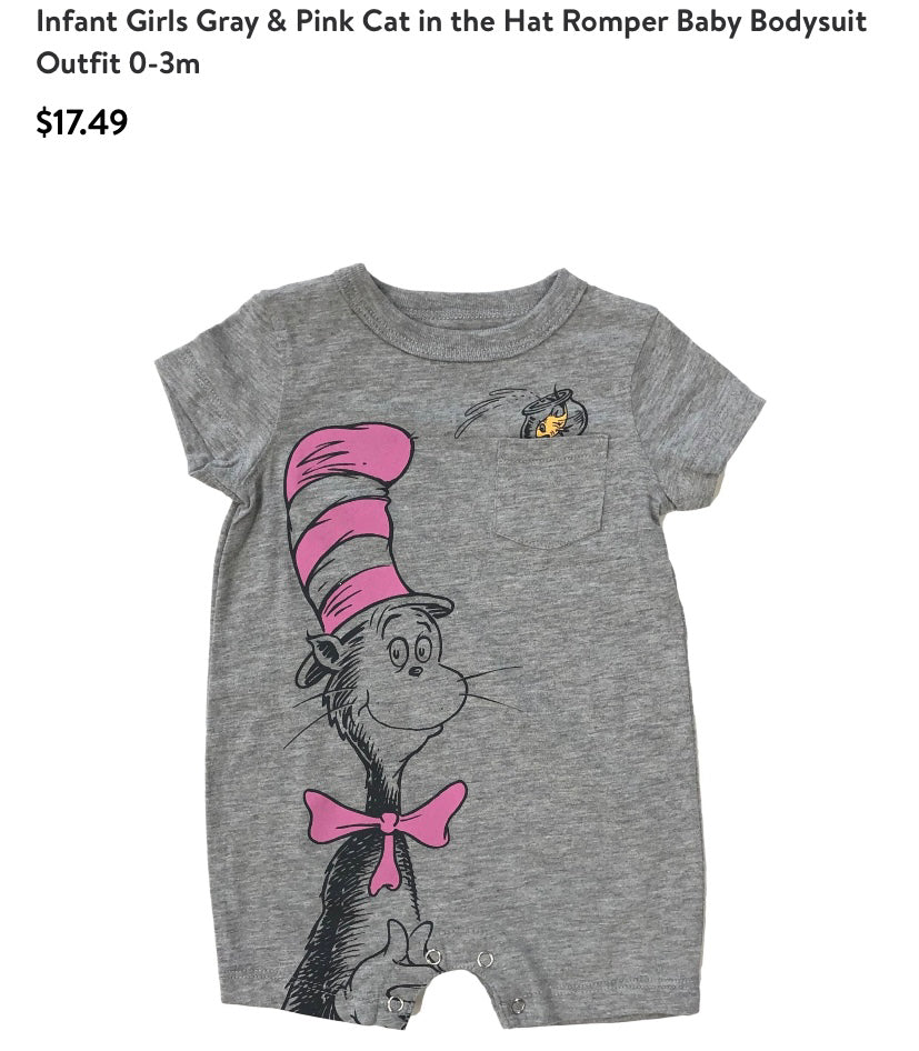 Dr. Seuss Cat in the Hat romper