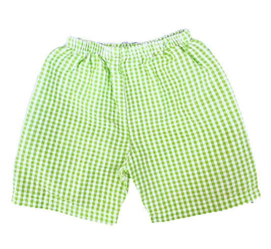 Size 2 boys green gingham Shorts
