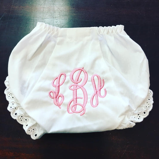 Monogram Ruffle Bloomers