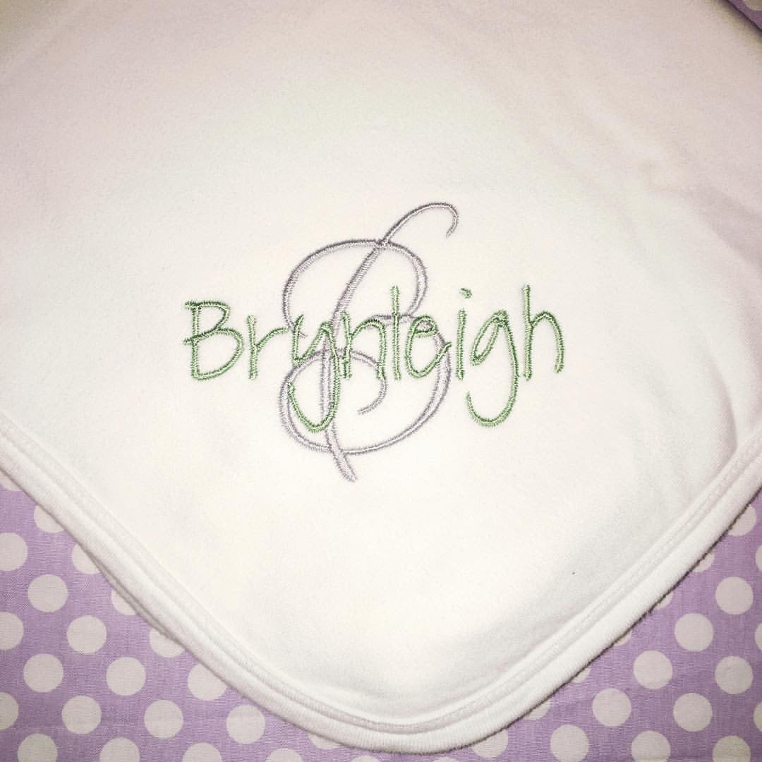 Custom baby blanket gift set