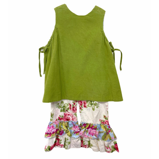 Size 4 girls fall giggle moon ruffle outfit