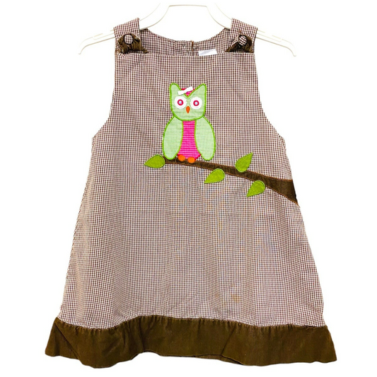 24 months gingham owl dress