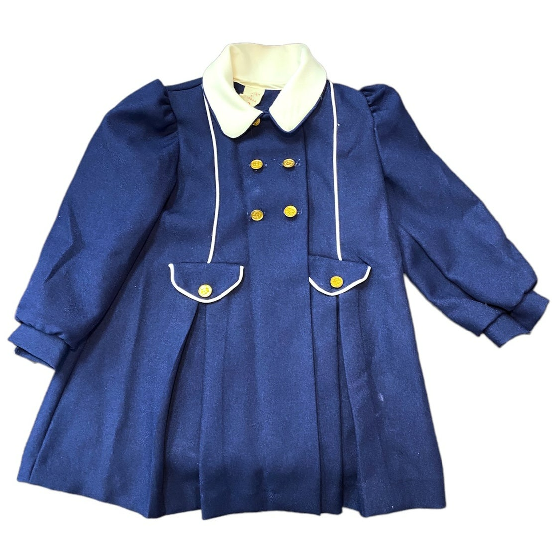 Size 4 girls vintage dress & coat bundle